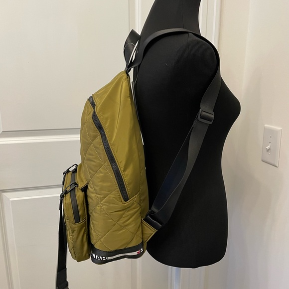 Pajar Bags Pajar 2 In Backpack Crossbody Bag Purse Quilted Green